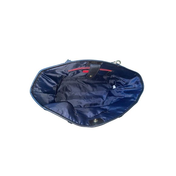 Tommy Hilfiger Women's Grey Signature Print Shoulder Tote Sz L - Picture 7 of 11